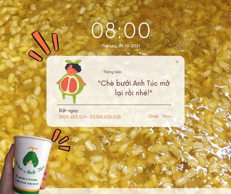 Chè Bưởi Anh Túc Đà Nẵng