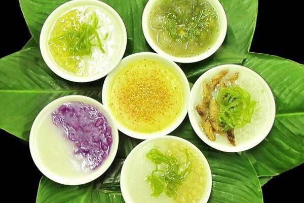 Chè bưởi nếp lá dứa