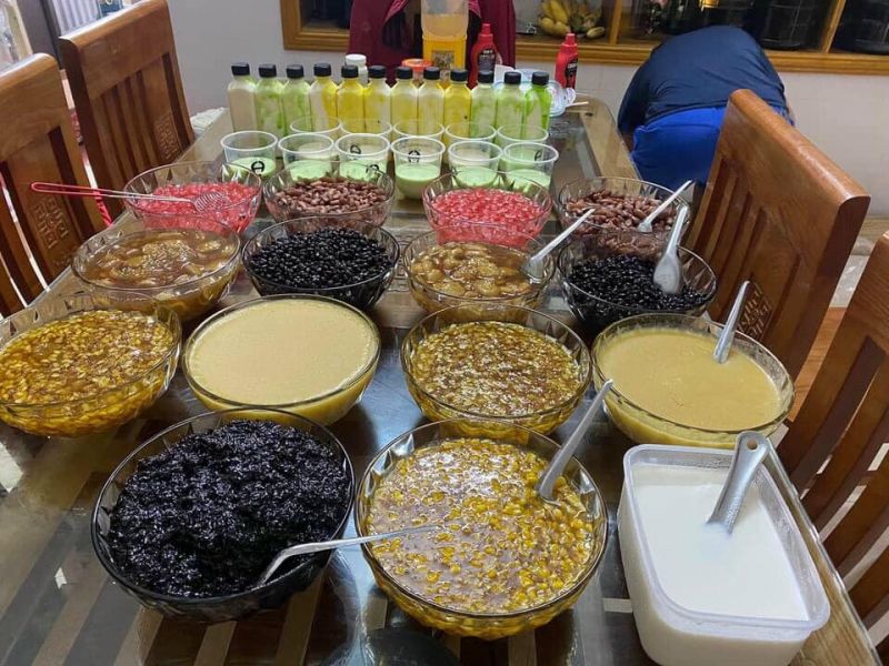 Chè thập cẩm, sữa chua...