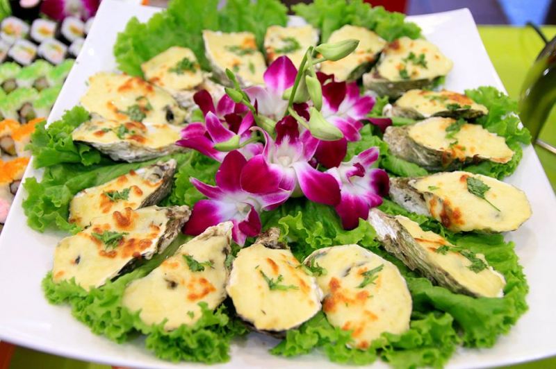Món ăn được bài trí đẹp mắt