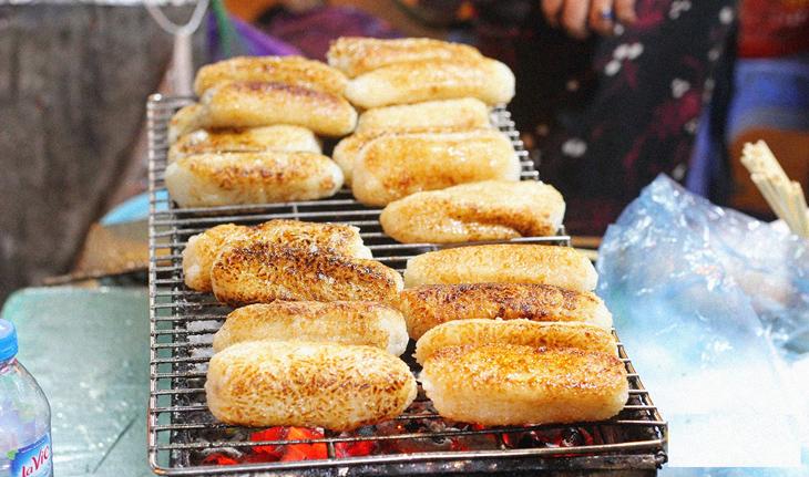 Chuối nếp nướng