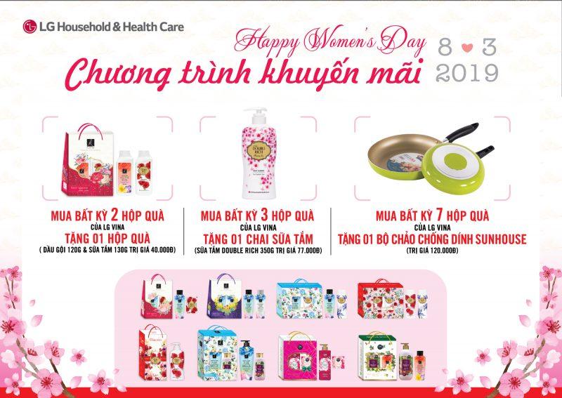 Chương trình khuyến mãi 8/3 của LG Household & Health Care