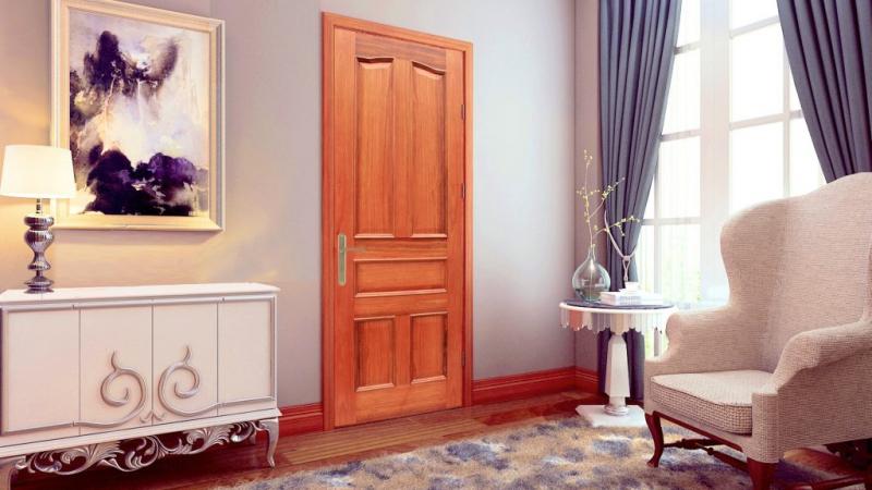 Vẻ đẹp tự nhiên của gỗ cùng phong cách thiết kế Châu Âu giúp cho cửa gỗ Huge trở thành điểm nhấn tô điểm thêm cho vẻ sang trọng & thẩm mỹ cho mỗi công trình