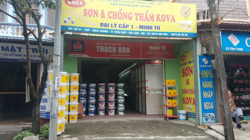 Đại lý cấp 1 sơn Kova Minh Tú