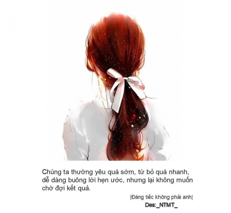 Đáng tiếc không phải anh