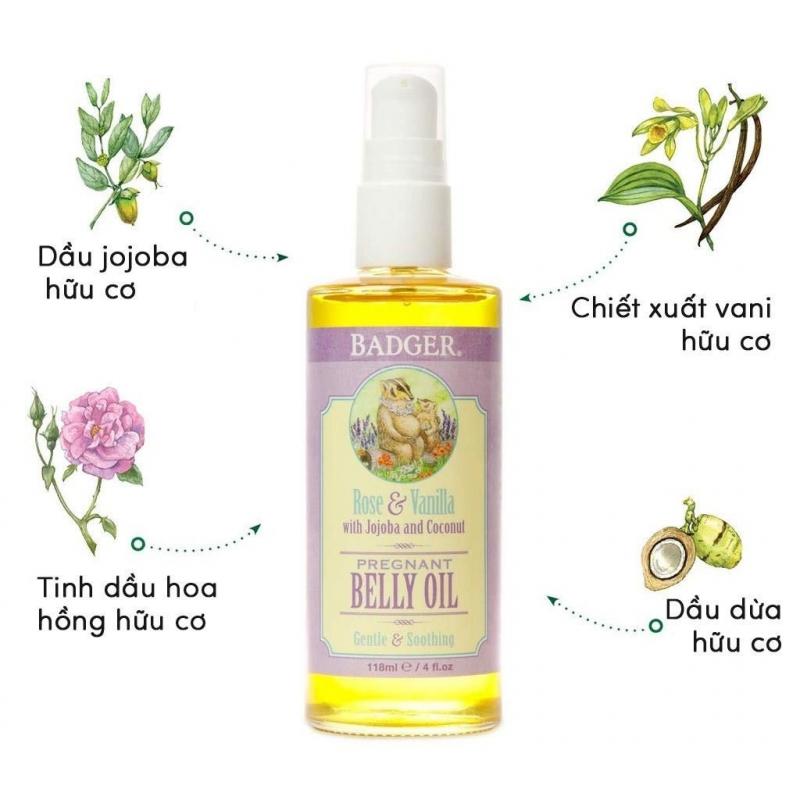Dầu chống rạn cho bà bầu Badger Belly Oil