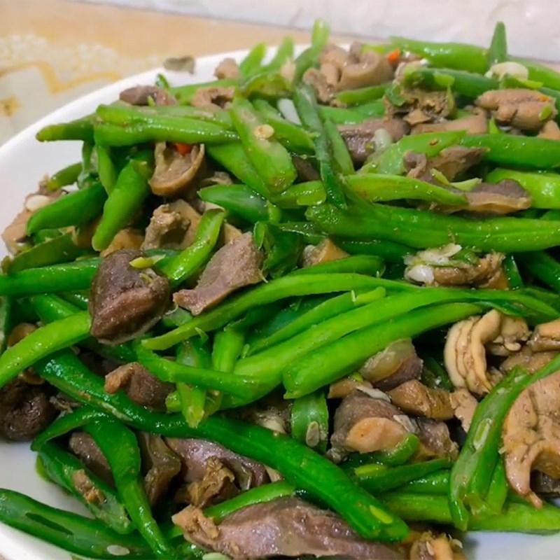 Đậu đũa xào lòng gà