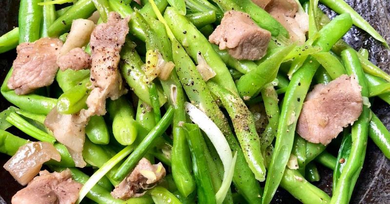 Đậu đũa xào thịt heo