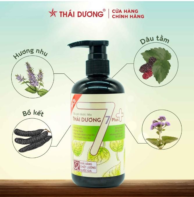 Dầu gội dược liệu Thái Dương 7 plus