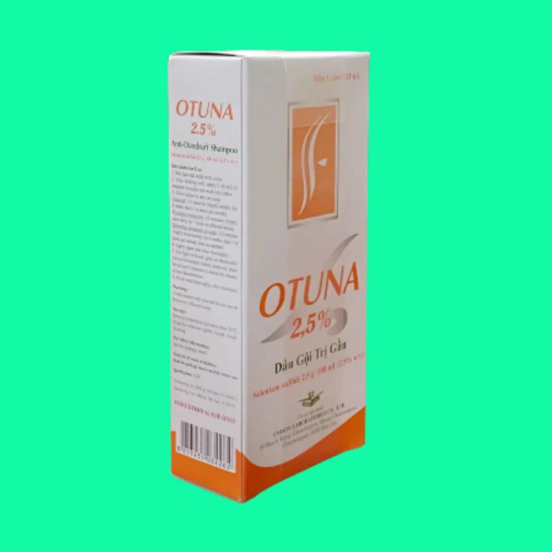 Dầu gội giảm gàu lang ben, tiết bã nhờn, nấm ngứa ở da đầu Otuna 2.5%