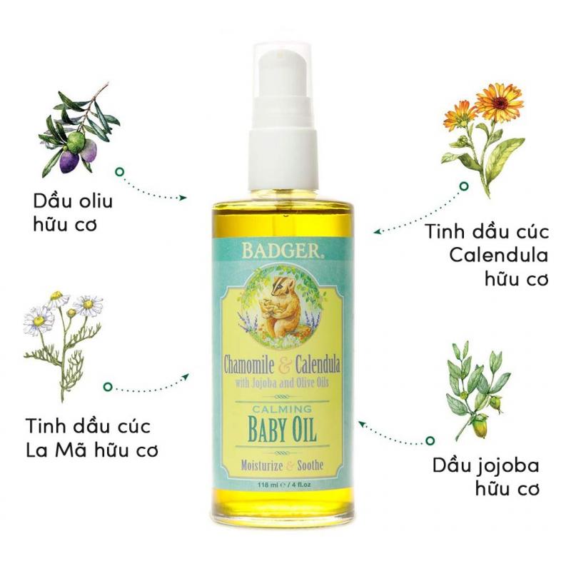 Dầu massage Badger Baby Oil