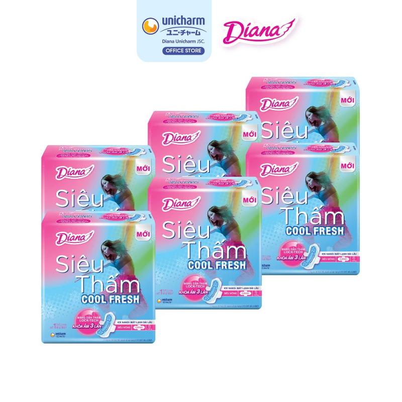 Diana Siêu Thấm Cool Fresh Siêu Mỏng Cánh 8 miếng/gói