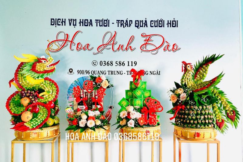 Dịch Vụ Hoa Tươi - Tráp Quả Cưới Hỏi
