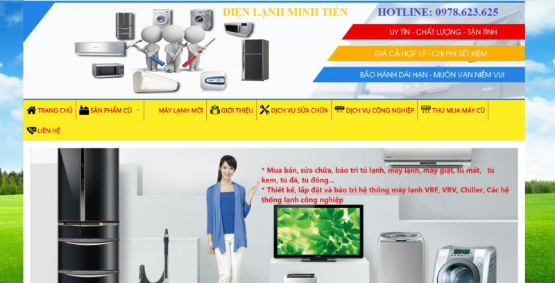 Giao diện chính website