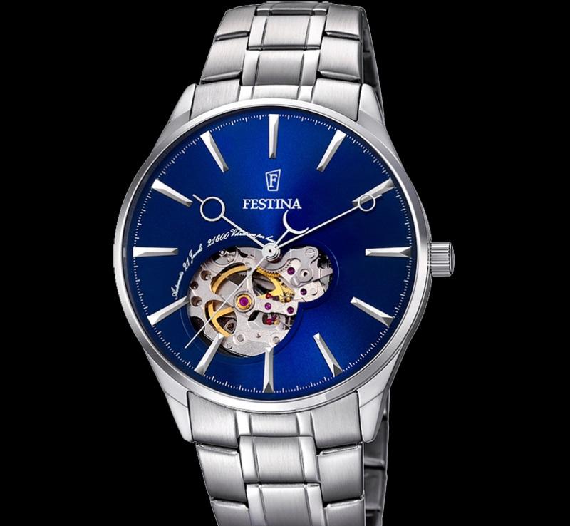 Đồng hồ cơ nam lộ máy Festina F6847/3