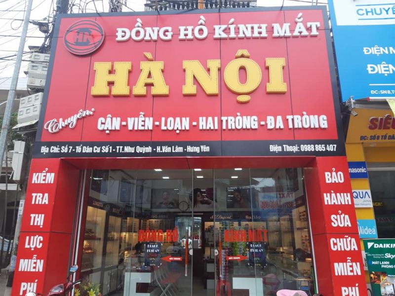 Đồng hồ kính mắt Hà Nội tại Hưng Yên