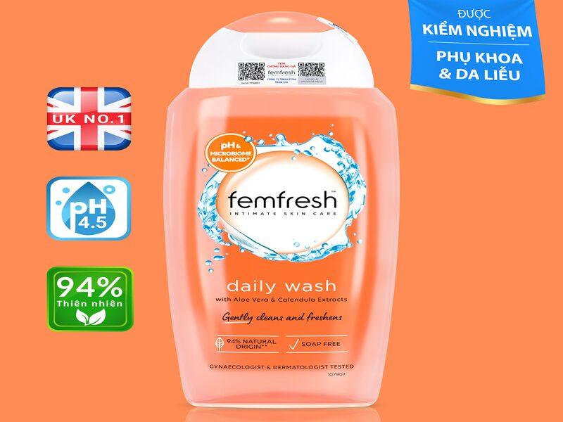 Dung dịch vệ sinh phụ nữ cao cấp hàng ngày Femfresh Daily Wash
