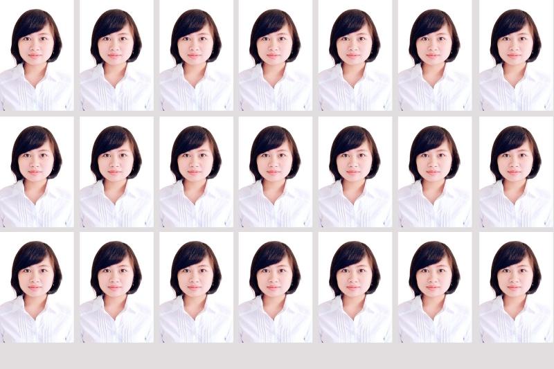 Nên thấm hết mồ hôi trước khi chụp ảnh thẻ