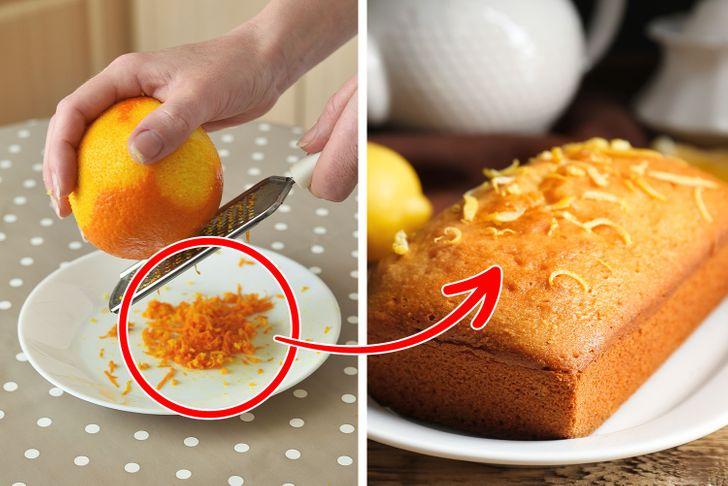 Dùng vỏ cam như một loại hương liệu
