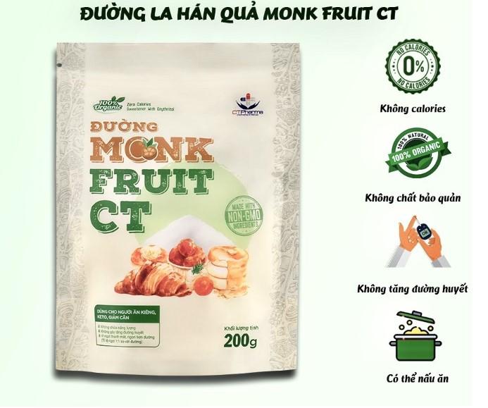 Đường ăn kiêng hữu cơ MonkFruit CT