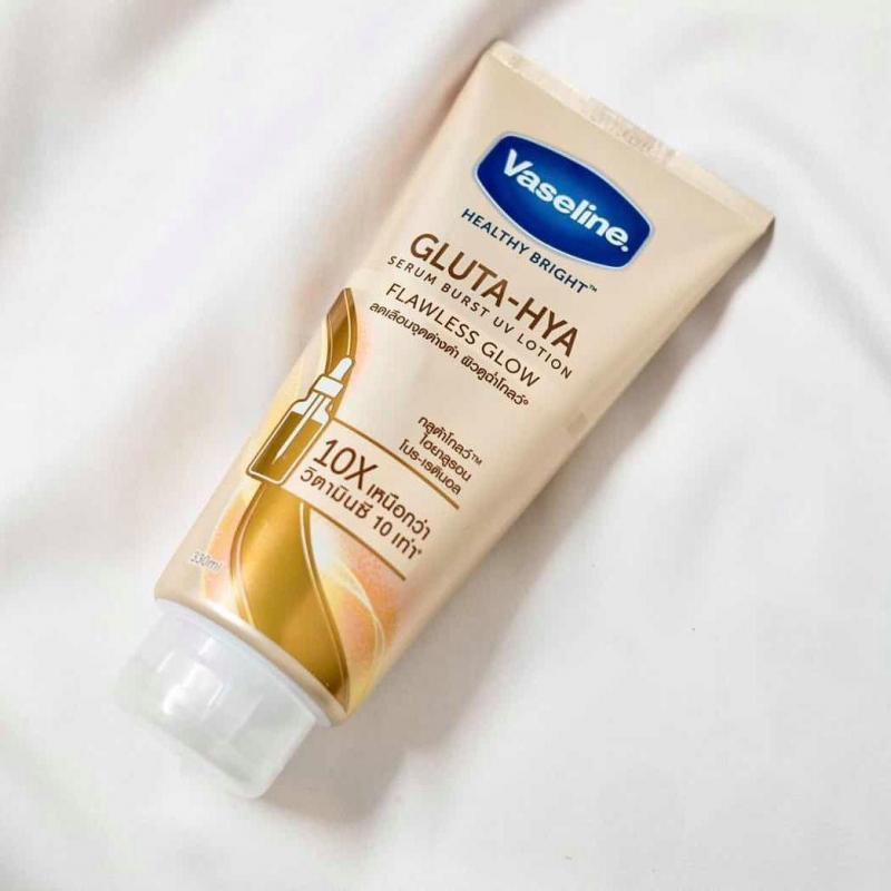 Dưỡng thể trắng da Vaseline Healthy Bright Gluta Hya Serum Burst Lotion 10X