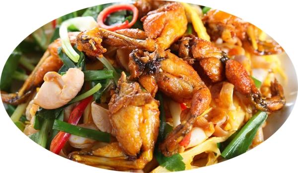 Món ếch xào cay - Nguồn Internet