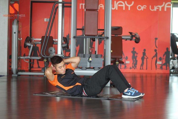 Flat oblique crunche