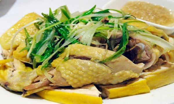 Gà hấp hành