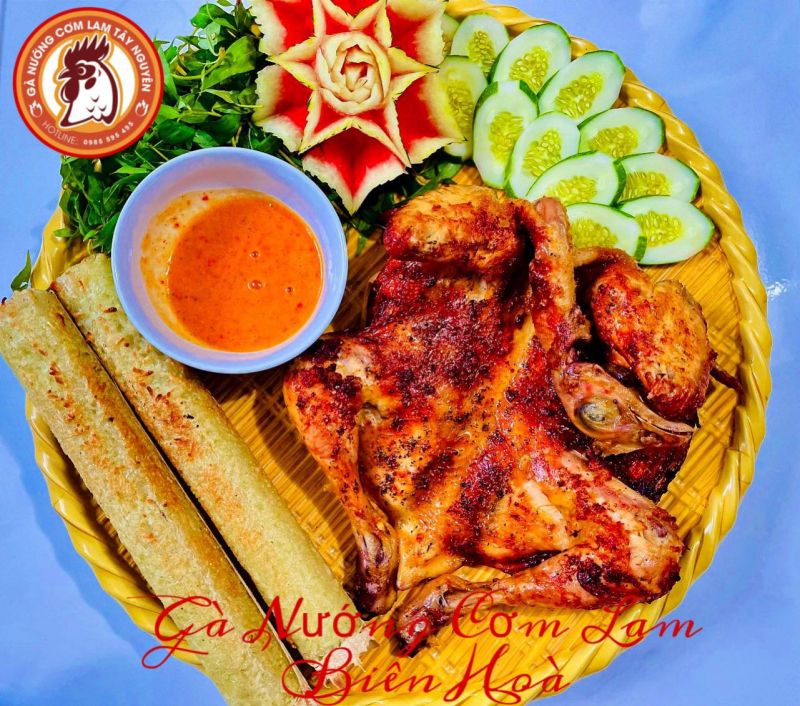 Gà Nướng Cơm Lam