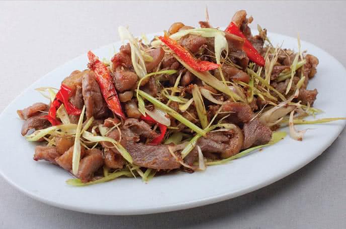 Gà xào lăn