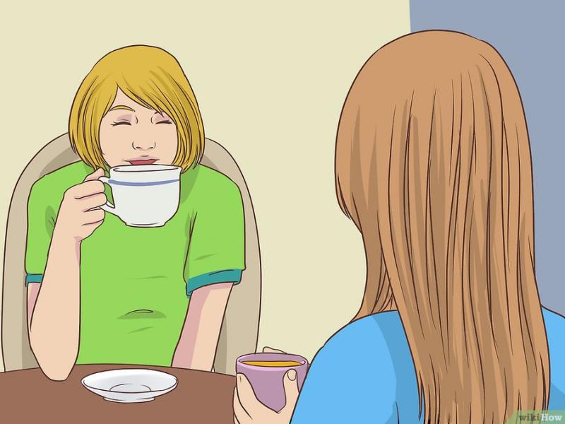 Gặp gỡ bạn bè ở quán cà phê