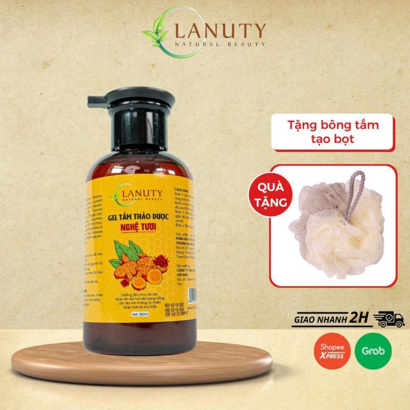 Gel rửa mặt thảo dược nghệ tươi Lanuty