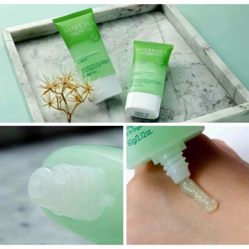 Gel tẩy tế bào chết Laikou chiết xuất trà xanh giúp dưỡng ẩm và làm trắng da