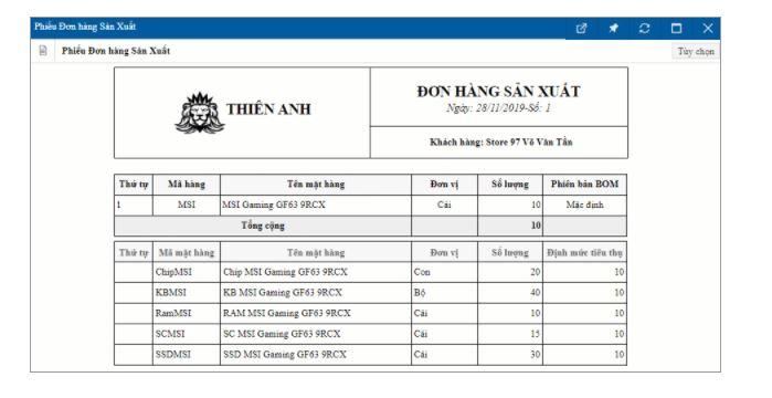 Giải pháp quản lý sản xuất bằng Ecount