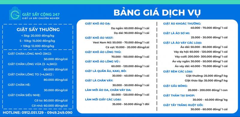 Giặt Sấy Cao Cấp 247