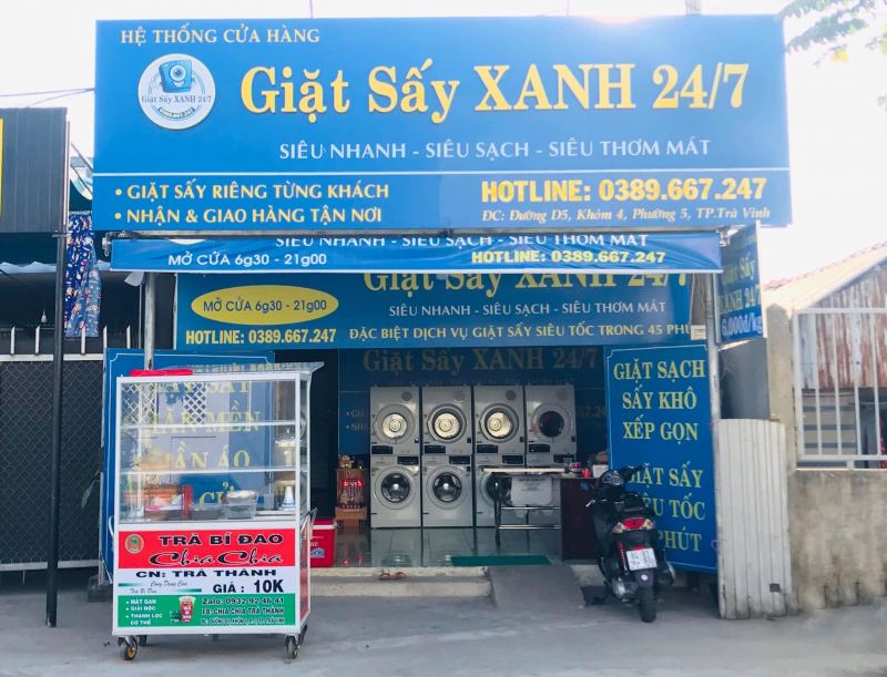 Giặt sấy XANH 24/7 Trà Vinh