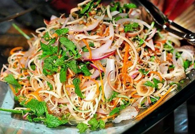 Gỏi bắp chuối chay