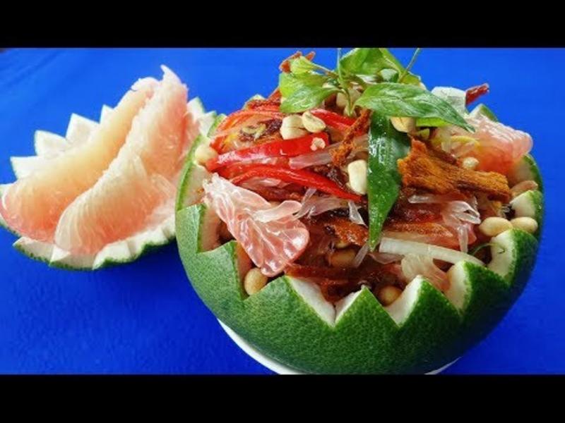 Gỏi bưởi bò khô