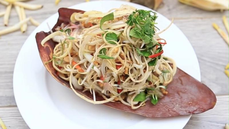 Gỏi hoa chuối chay