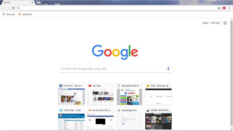 Giao diện Google