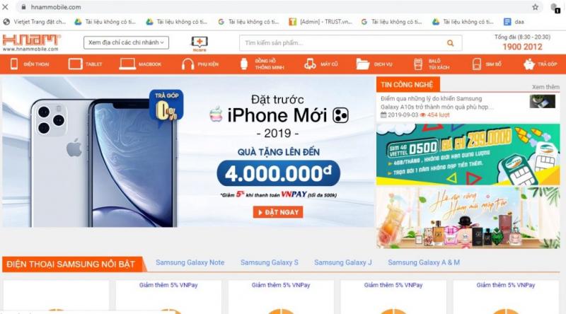 Trang web Hnammobile