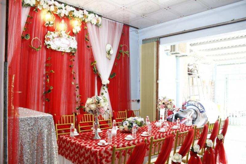 Trang trí tiệc cưới Hoàng Khởi