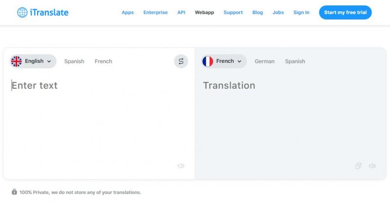 Website của iTranslate