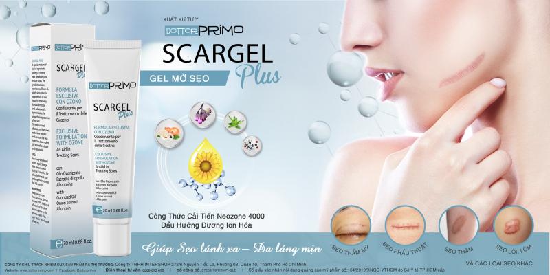 Kem bôi liền sẹo Scargel Plus 