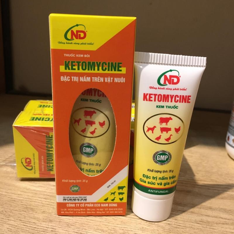 Kem bôi nấm trên chó mèo Ketomycine