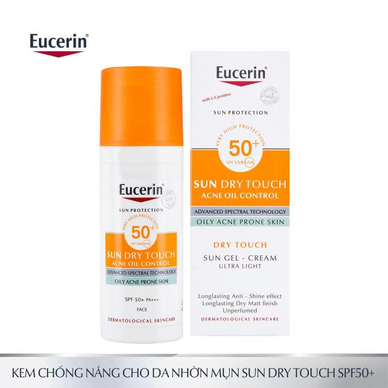 Kem chống nắng cho da nhờn mụn Eucerin Sun Gel-Cream Dry Touch Oil Control SPF50+