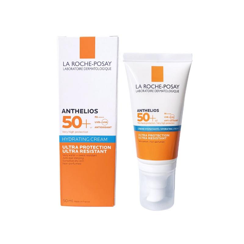 Kem chống nắng cho da thường và khô nhạy cảm La Roche-Posay Anthelios Hydrating Cream SPF50+ 50ml