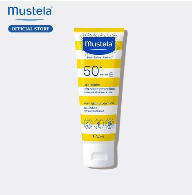 Kem chống nắng cho trẻ sơ sinh và em bé Mustela Very High Protection Sun Lotion