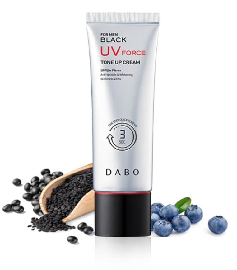 Kem chống nắng Dabo For Men Black UV Force Tone Up Cream