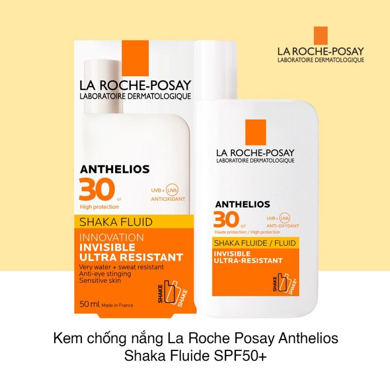 Kem chống nắng dạng sữa lỏng nhẹ không nhờn rít La Roche-Posay Anthelios Invisible Fluid SPF 50+